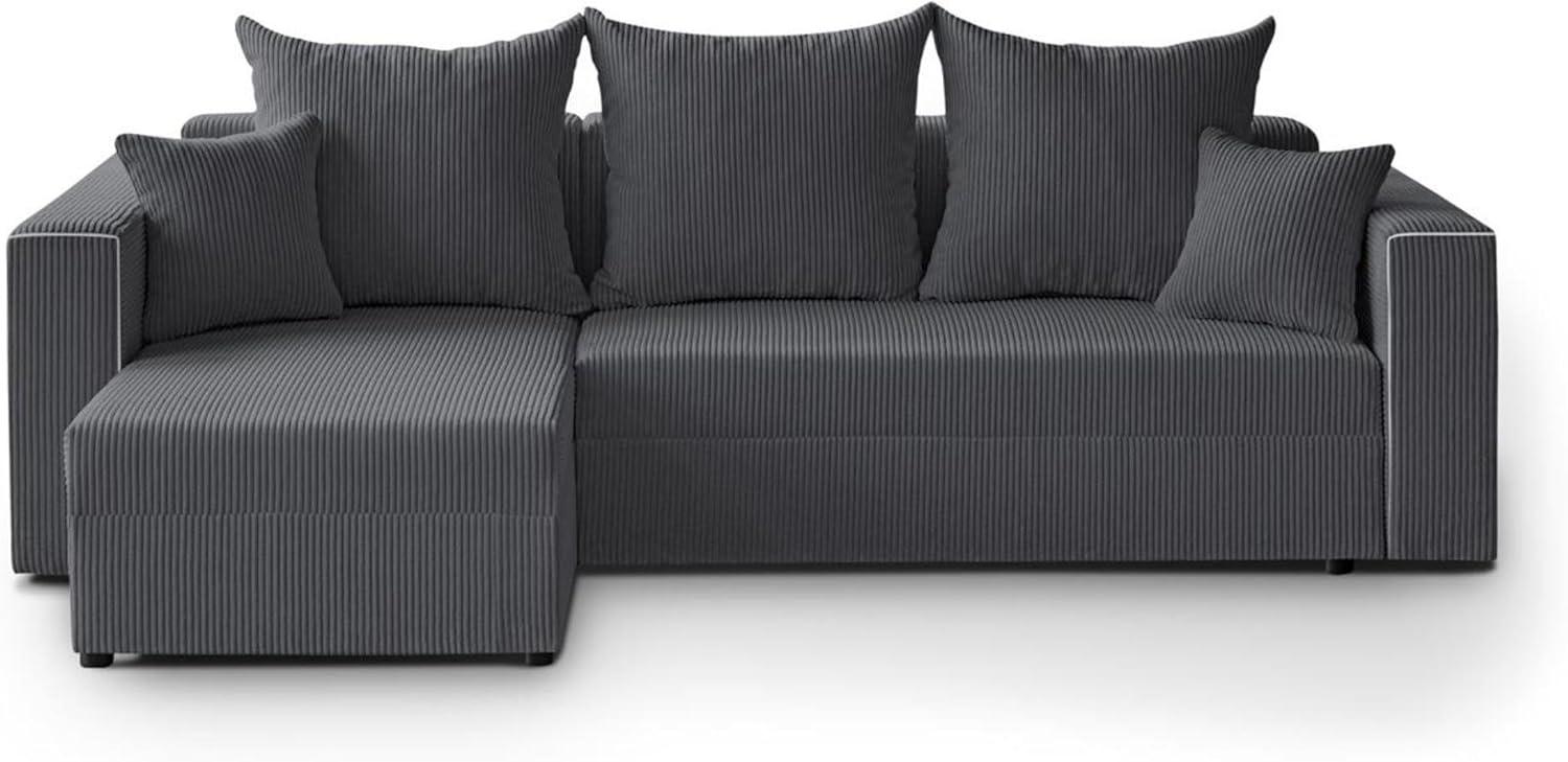 Beautysofa Ecksofa HAMLET, inkl. Schlaffunktion, Bettkasten, universelle Lounge-Ecke, stilvoll L-förmiges Schlafsofa Bild 1