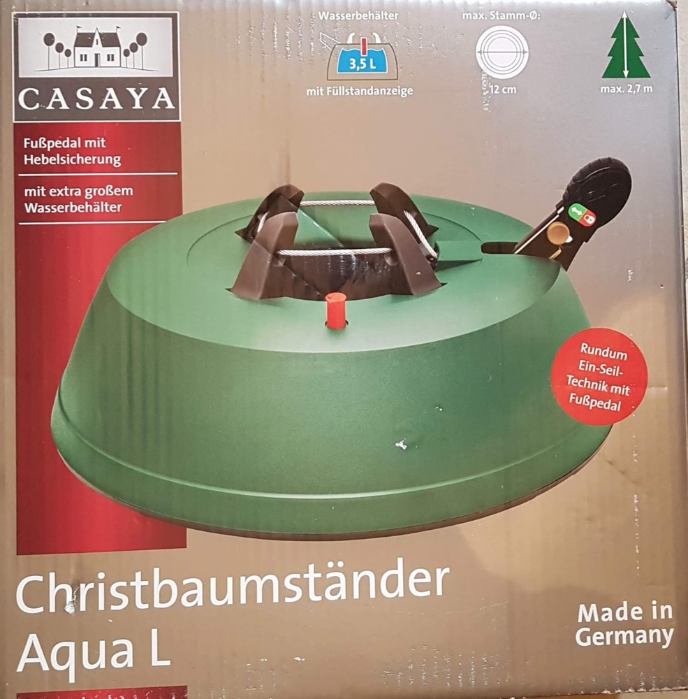 Casaya Christbaumständer Aqua L für Bäume bis 270 cm / Stamm 12 cm Bild 1