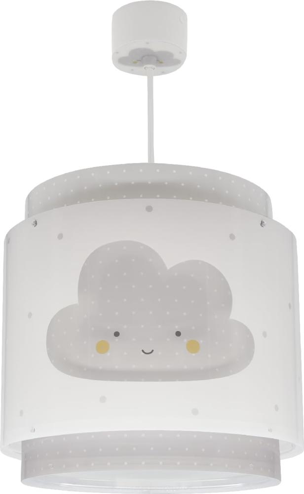 Dalber Lampe kinderzimmer, kinderlampe Pendelleuchte Hängelampe, Deckenleuchte Kinder, Deckenlampe kinderzimmer Baby Dreams Wolke Grau, 76012E, E27 Bild 1