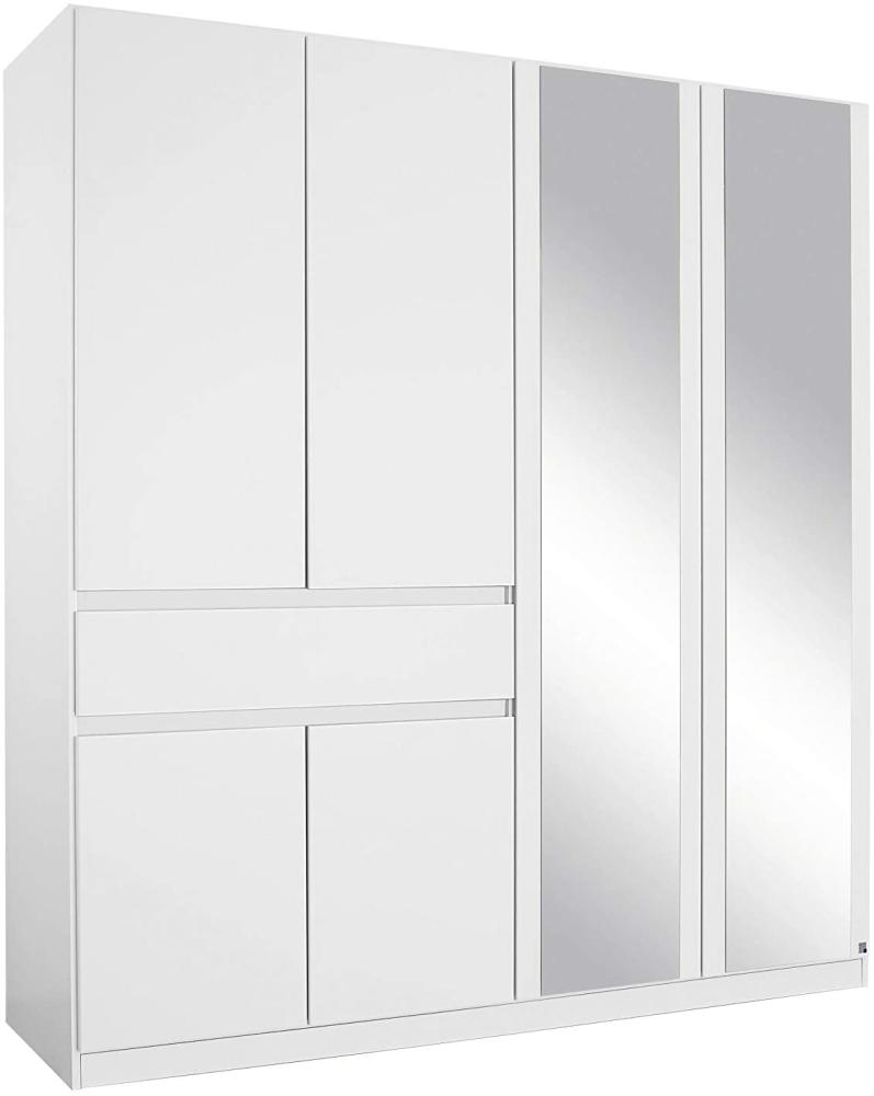 Rauch Möbel Tübingen Schrank Kleiderschrank Drehtürenschrank in Weiß mit Spiegel inklusive 1 Schublade, 6-türig, Zubehörpaket Basic 3 Einlegeböden, 1 Kleiderstange, BxHxT 181 x 197 x 54 cm Bild 1