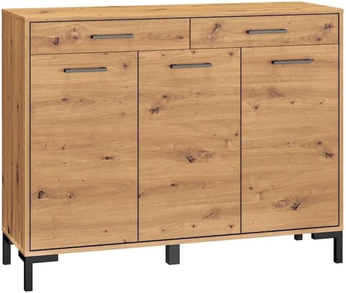 Kommode NEVIO Sideboard 120cm 3-türig Bild 1