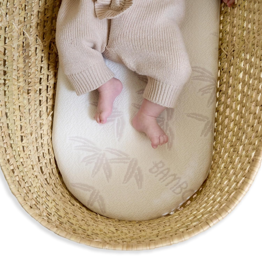 Clair de Lune Noah Pod® Matratze aus natürlichem Bambus, 74x28 cm Bild 1