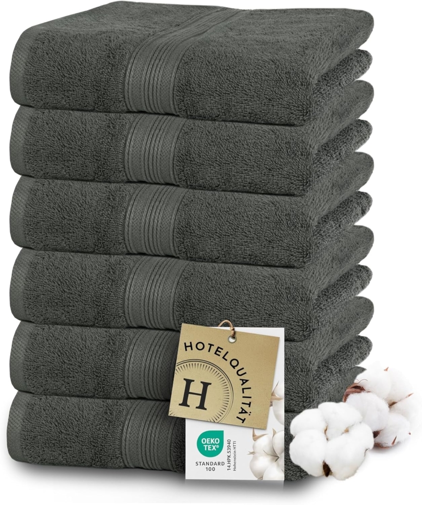 ZOLLNER Handtücher, Walkfrottier (6-St), 50 x 100 cm, 100% Baumwolle Bild 1