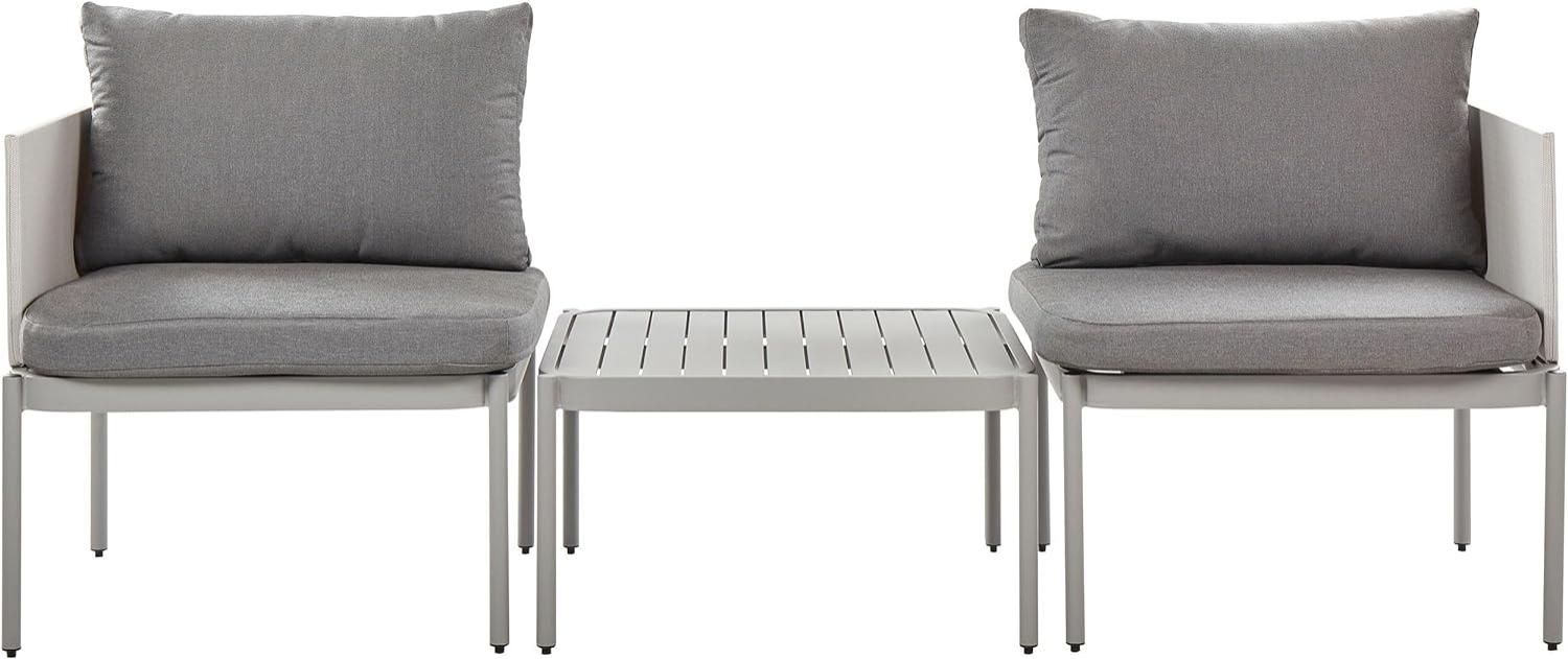 Lounge Set TERRACINA Aluminium Hellgrau Universal Bild 1