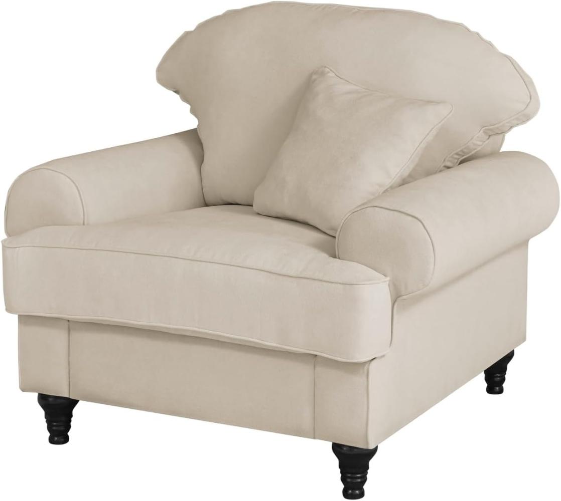 Sessel Adelina in beige 110 cm Bild 1