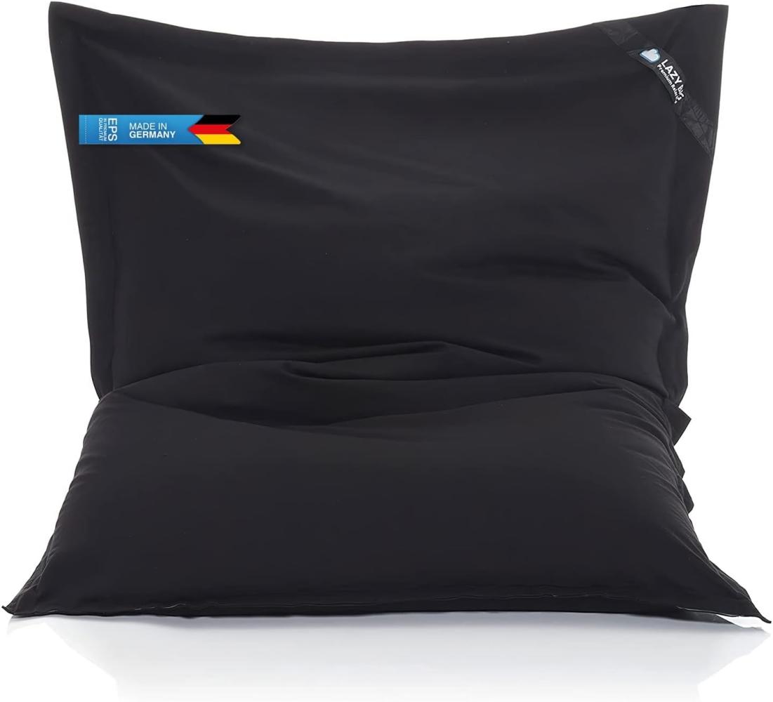 Original LAZY BAG Sitzsack XXL 400L Riesensitzsack aus Baumwolle 180x140cm (Schwarz) Bild 1