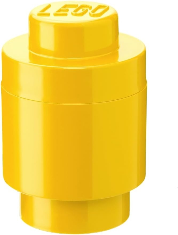 Lego 'Storage Brick 1' Aufbewahrungsbox gelb rund Bild 1