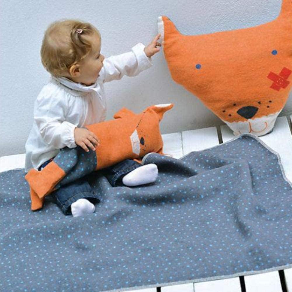 Decke Baumwolle/Flanell in Puppe KiDs Fuchs 90x70cm Kupfer Bild 1