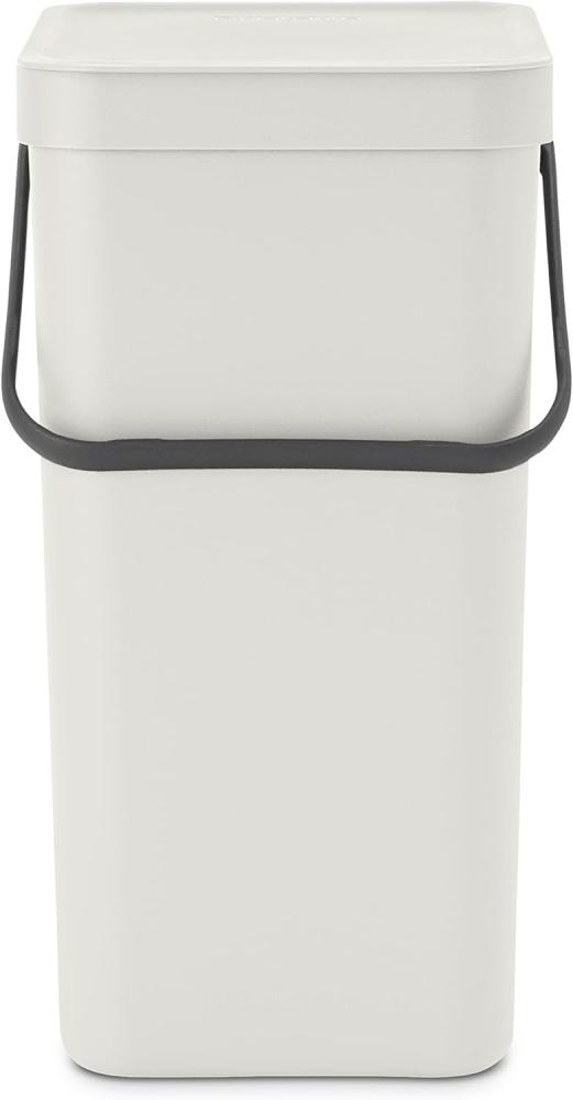 Brabantia 'Sort & Go' Abfallbehälter, Kunststoff, Light Grey, 16 Liter Bild 1