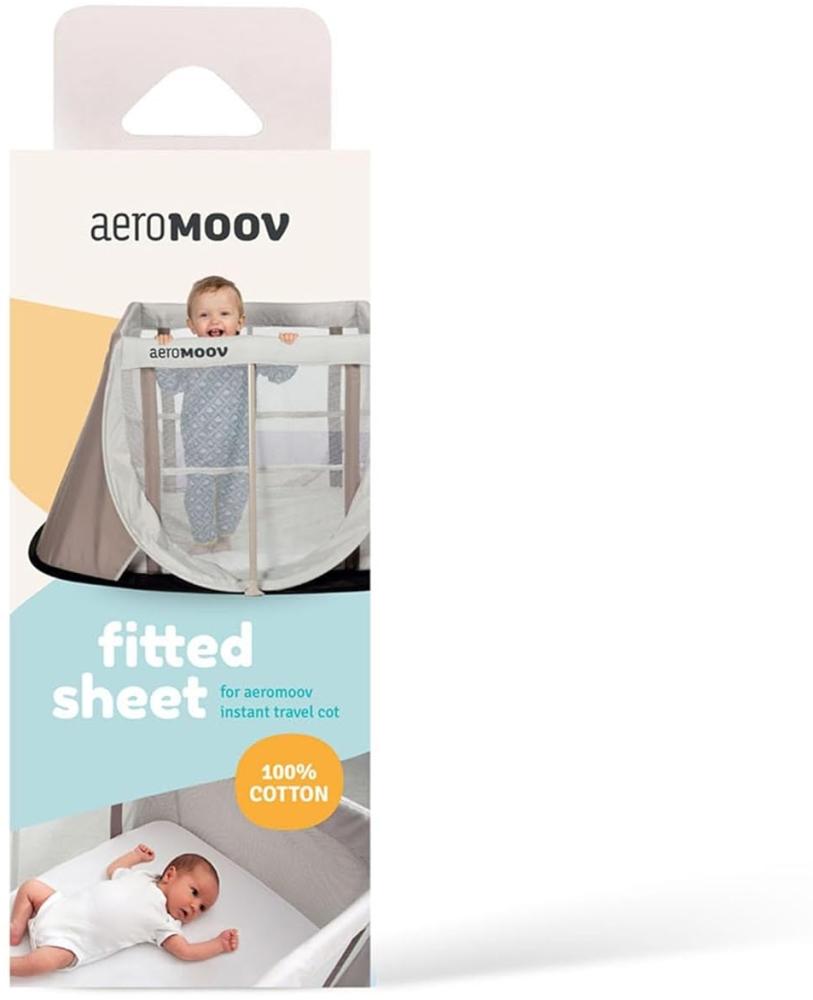 Aeromoov Spannlaken für Reisebett, 60x110 cm weiß Bild 1