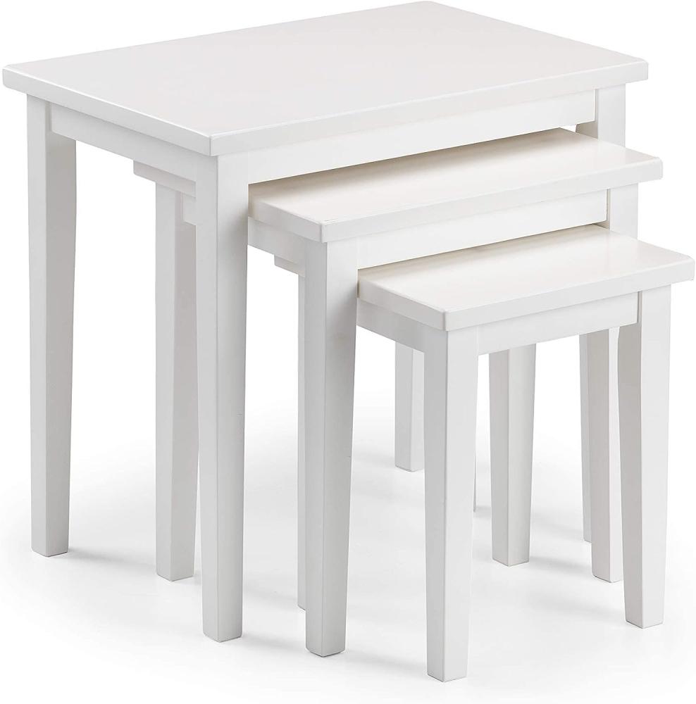 Julian Bowen Cleo Nest Of Tables - Pure White Finish Bild 1