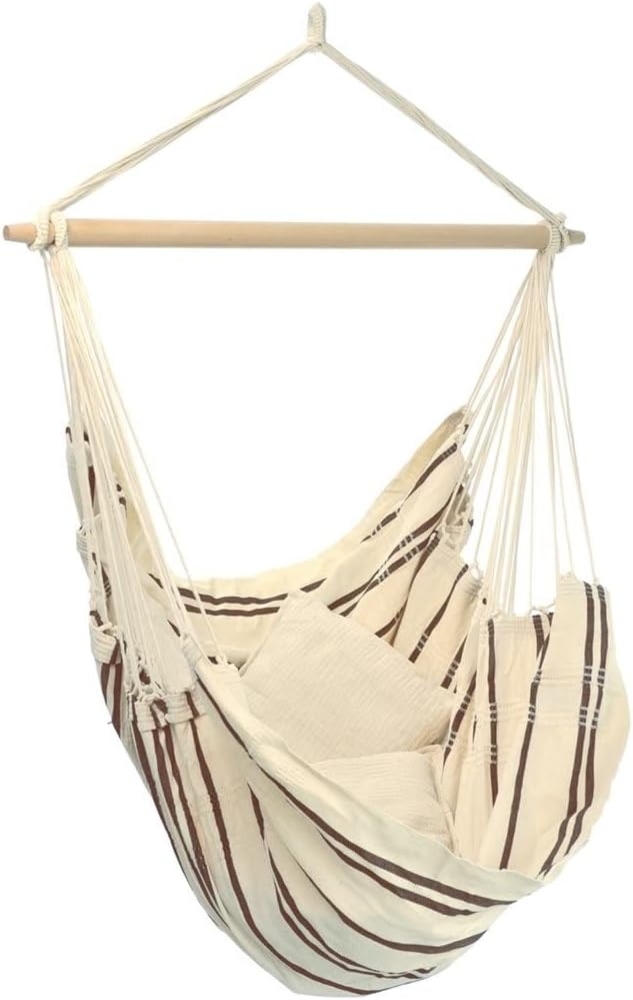 AMAZONAS AZ-2030280 Hängemattenstuhl Ohne Standfuß Indoor/Outdoor Beige Braun Baumwolle Polyester 150 kg Bild 1