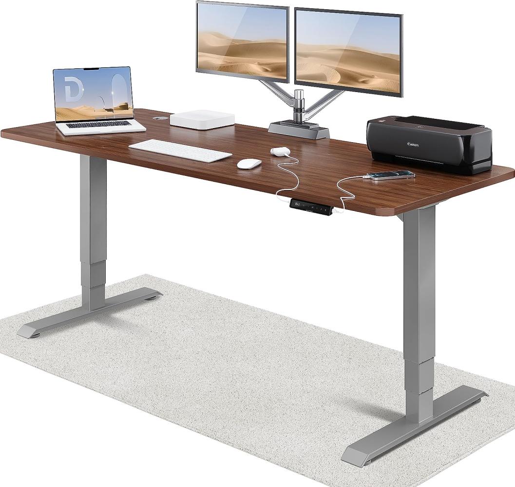 Höhenverstellbarer Schreibtisch (200 x 80 cm) - Schreibtisch Höhenverstellbar Elektrisch mit Flüsterleisem Dual-Motor & Touchscreen - Hohe Tragfähigkeit - Stehtisch von Desktronic Bild 1