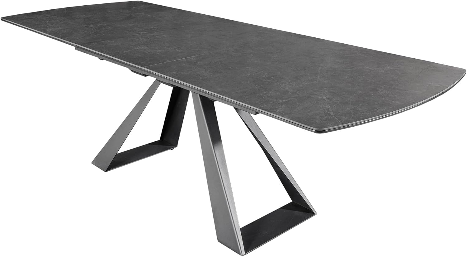riess-ambiente Esstisch CONCORD 180–230cm graphit Keramik – ausziehbar, schwarzes Gestell (Einzelartikel, 1-St), verlängerbarer Tisch, modernes Design, Platz für bis zu 10 Personen Bild 1