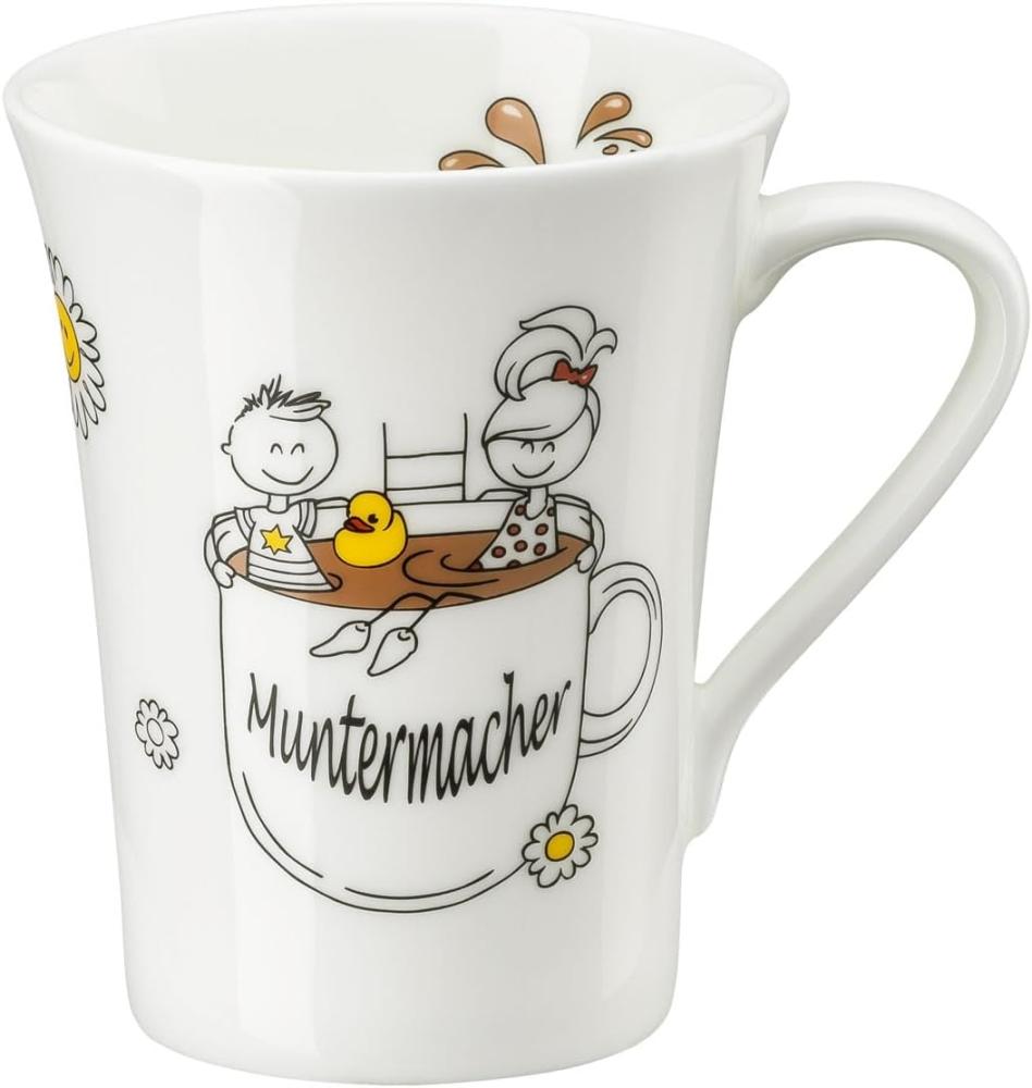 Hutschenreuther Becher mit Henkel My Mug Collection Worte - Muntermacher, Tasse, Bone China, Mehrfarbig, 400 ml, 02048-727411-15505 Bild 1