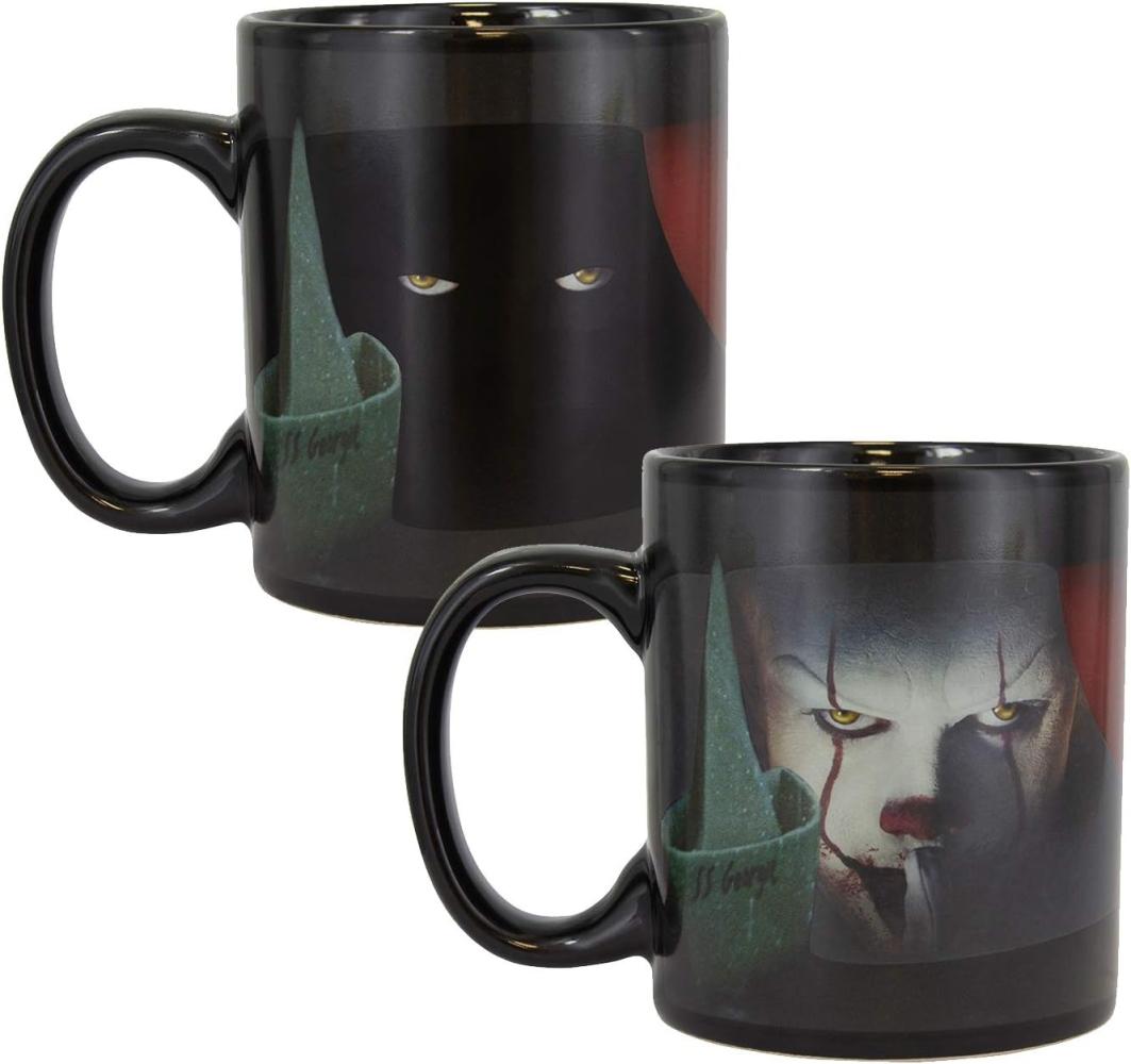 Paladone Pennywise Tasse Kaffee und Teetasse empfindliche Getränke Farbe und Design ändern sich bei Heiß Stephen King's IT Geschenk für alle Altersgruppen, Keramik Bild 1