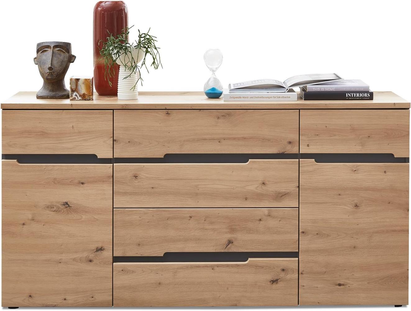 Möbel-Eins MAILAND Sideboard, Material MDF, Artisan eichefarbig Bild 1