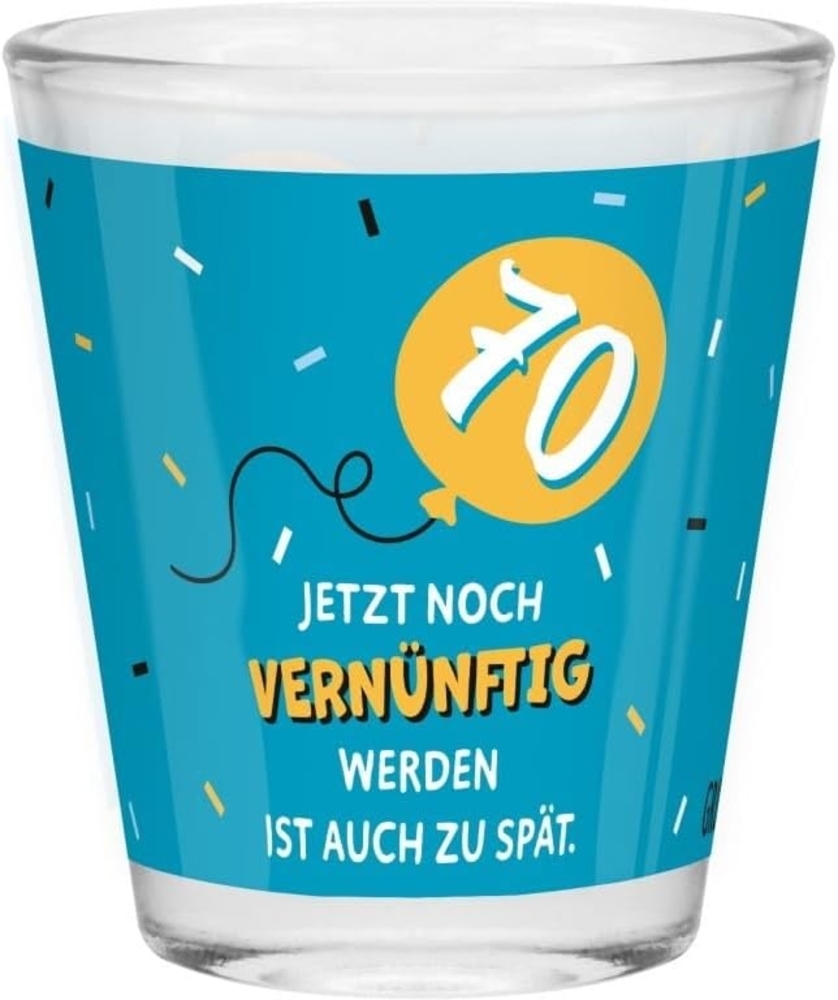 Schnapsglas Shot Stamper Lustiges Motiv Geschenk Sheepworld 70 Geburtstag 074539 Bild 1