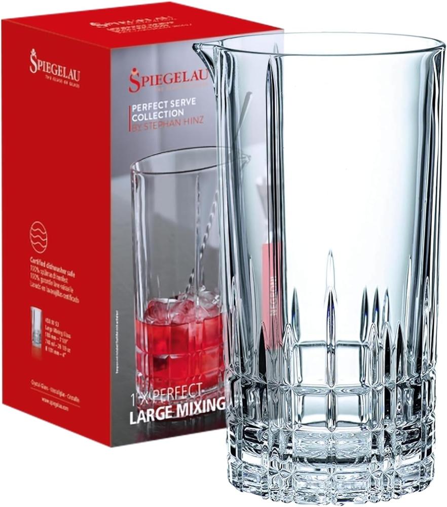 Spiegelau Perfect Serve Collection Large Mixing Glas, mit Ausgießer, Kristallglas, 750 ml, 4500153 Bild 1