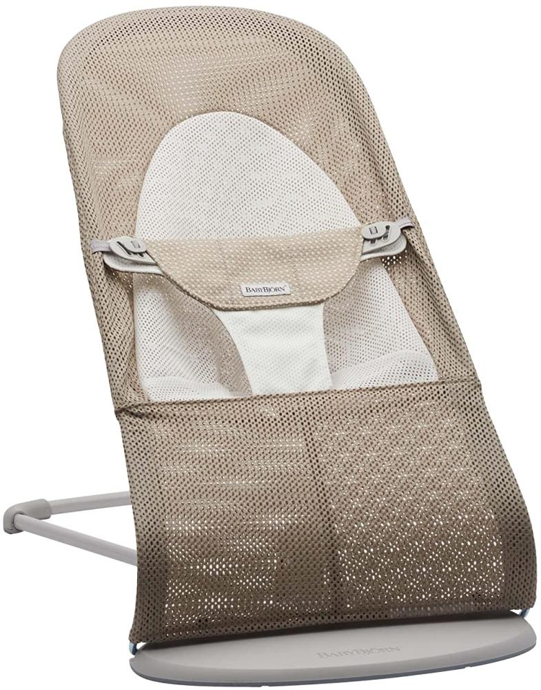 BabyBjörn Balance Soft Wippe Mesh Beige / Weiß Bei Bild 1