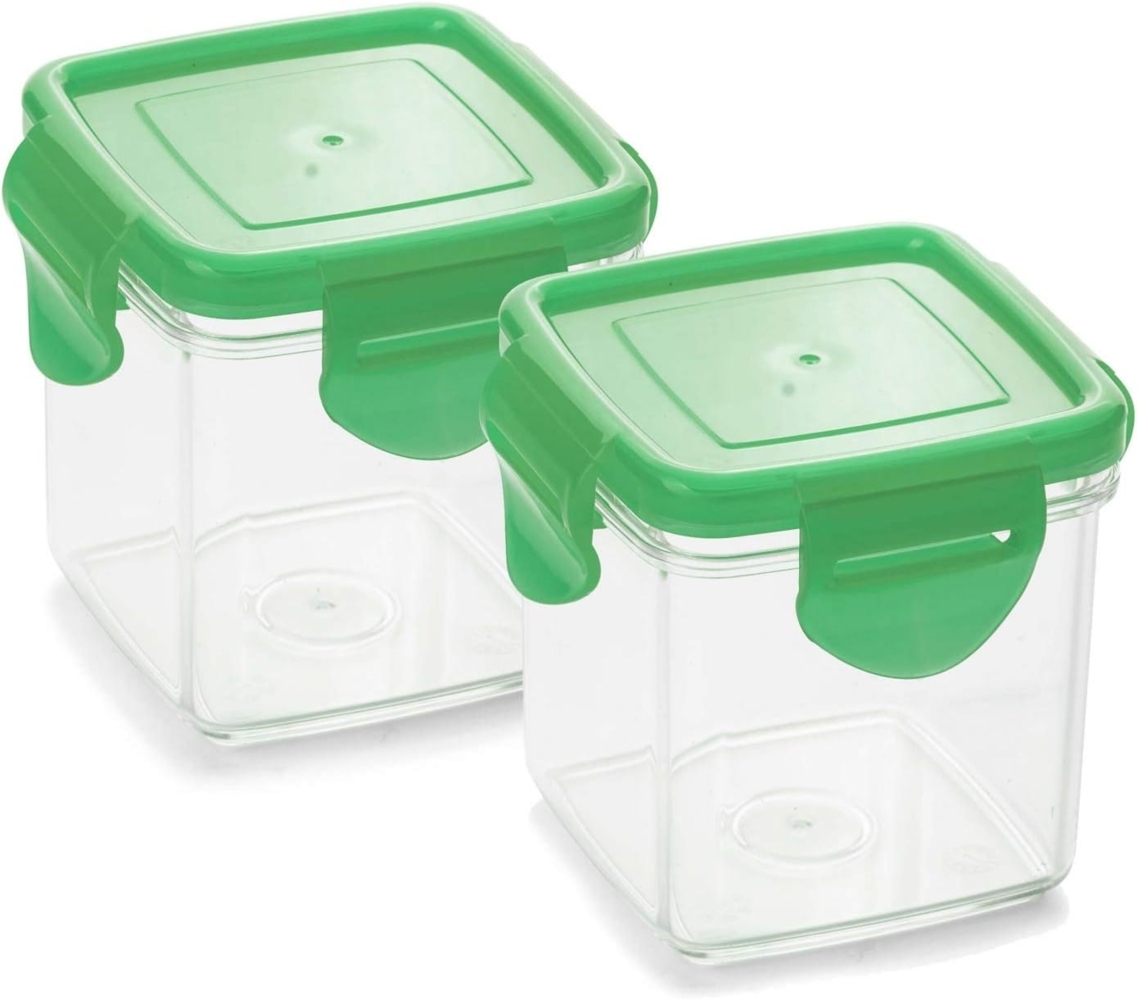 Genius Auffangbehälter Nicer Dicer Quick, Kunststoff, (Set, 4-tlg, (2 Dosen, 2 Deckel), verschließen und luftdicht aufbewahren Bild 1