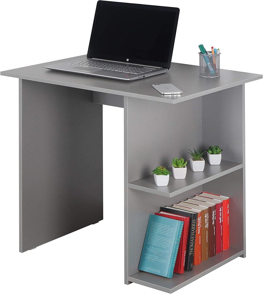 Schreibtisch klein 82 x 76 x 60 cm grau – Bürotisch Sekretär RICOO WM089-PL Bild 1