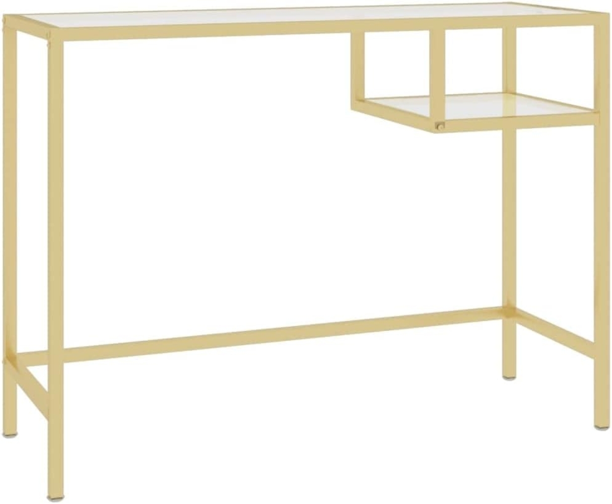 Computertisch Transparent 100 x 36 x 74 cm Hartglas [331625] Bild 1