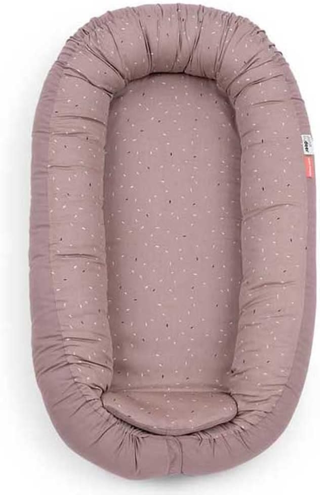 Done by Deer Cozy Babynestchen Dreamy Dots Powder Rosa Bild 1