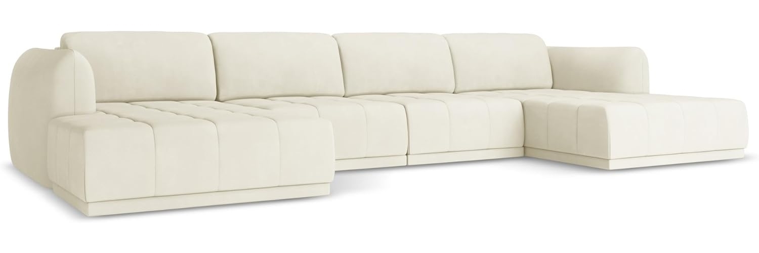 Wohnlandschaft Hoku in Chenille-Stoff Bild 1