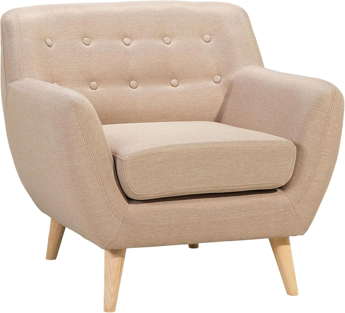 Sessel Polsterbezug beige MOTALA Bild 1