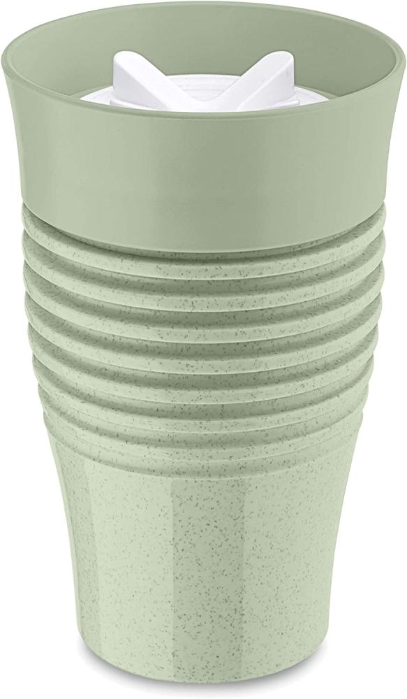 Koziol Thermobecher Safe To Go, Becher, Isolierbecher, Thermoplastischer Kunststoff, Organic Green, 400 Ml, 3797668 Bild 1