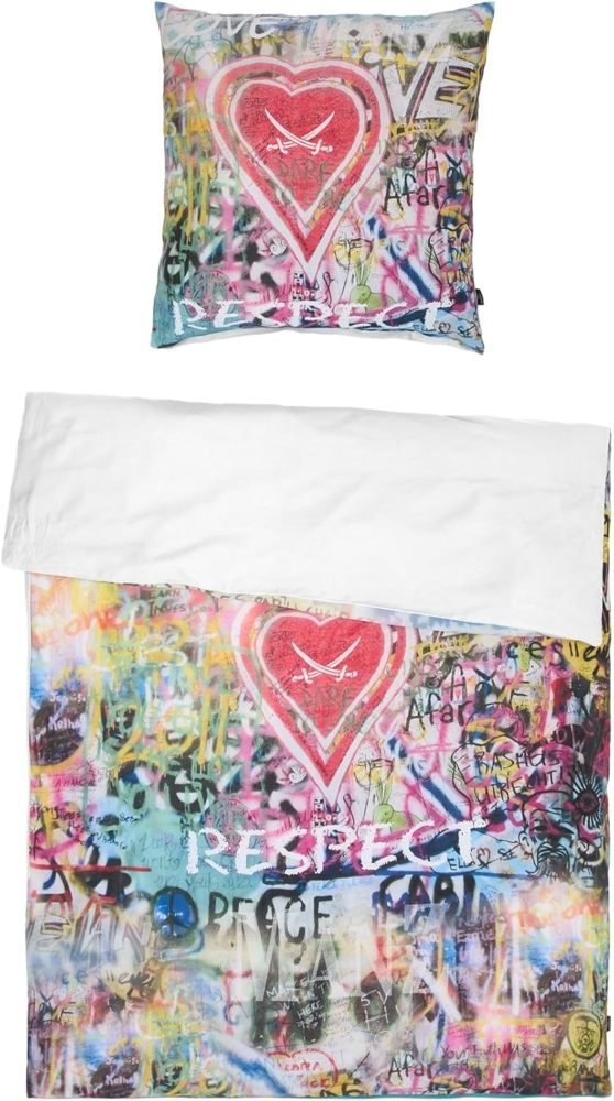Sansibar Sylt Wendebettwäsche Respect, hochwertige Qualität, 100% Baumwolle, Baumwolle, 2 teilig, moderner Look, weich und anschmiegsam Bild 1