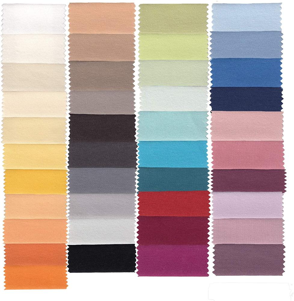 ESTELLA Spannbetttuch Feinjersey | maigrün | 200x200 cm | passend für Matratzen 180-200 cm (Breite) x 200 cm (Länge) | trocknerfest und bügelfrei | 100% Baumwolle Bild 1