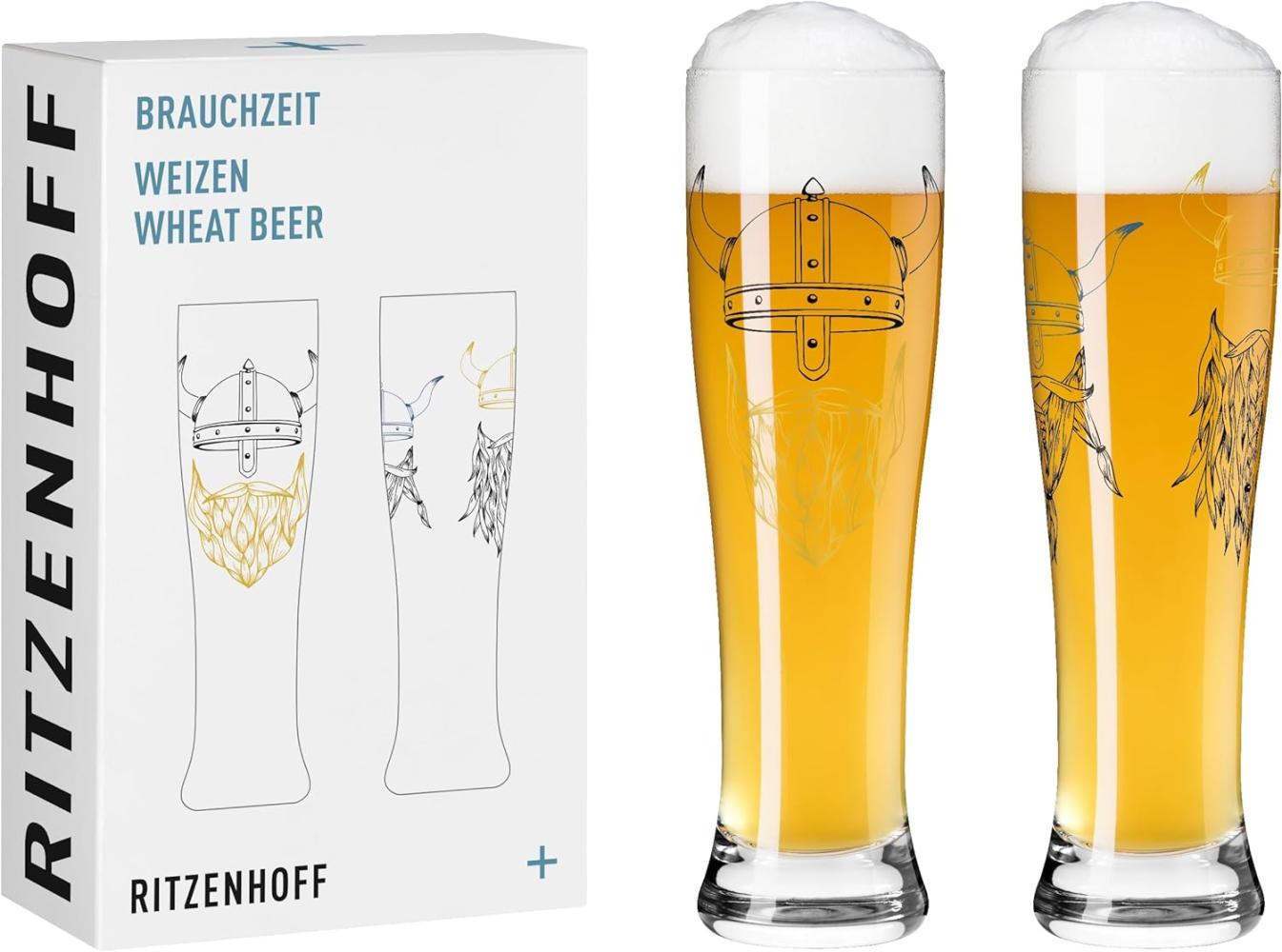 Ritzenhoff 3481009 BRAUCHZEIT Weizen 2er Set #17 #18 A. Vasconcelos 2023 / Bierglas / Weizenbierglas Bild 1