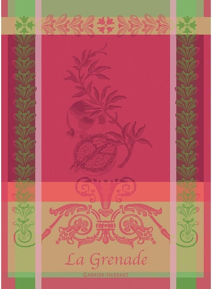 Garnier-Thiebaut Geschirrtuch Grenade Rose 56x77 cm Bild 1