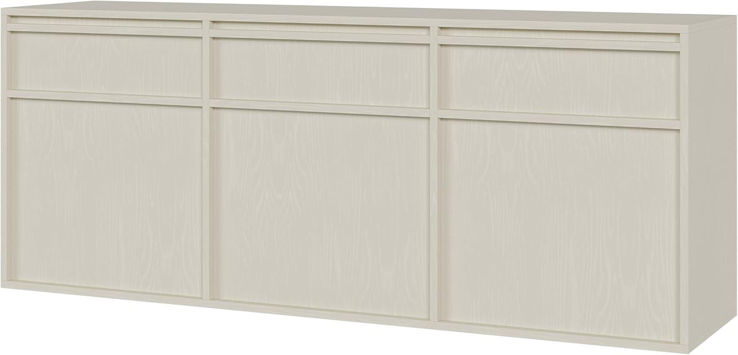 Selsey Evo - Sideboard hängend mit 3 Schubladen, Beige, 154 cm Bild 1