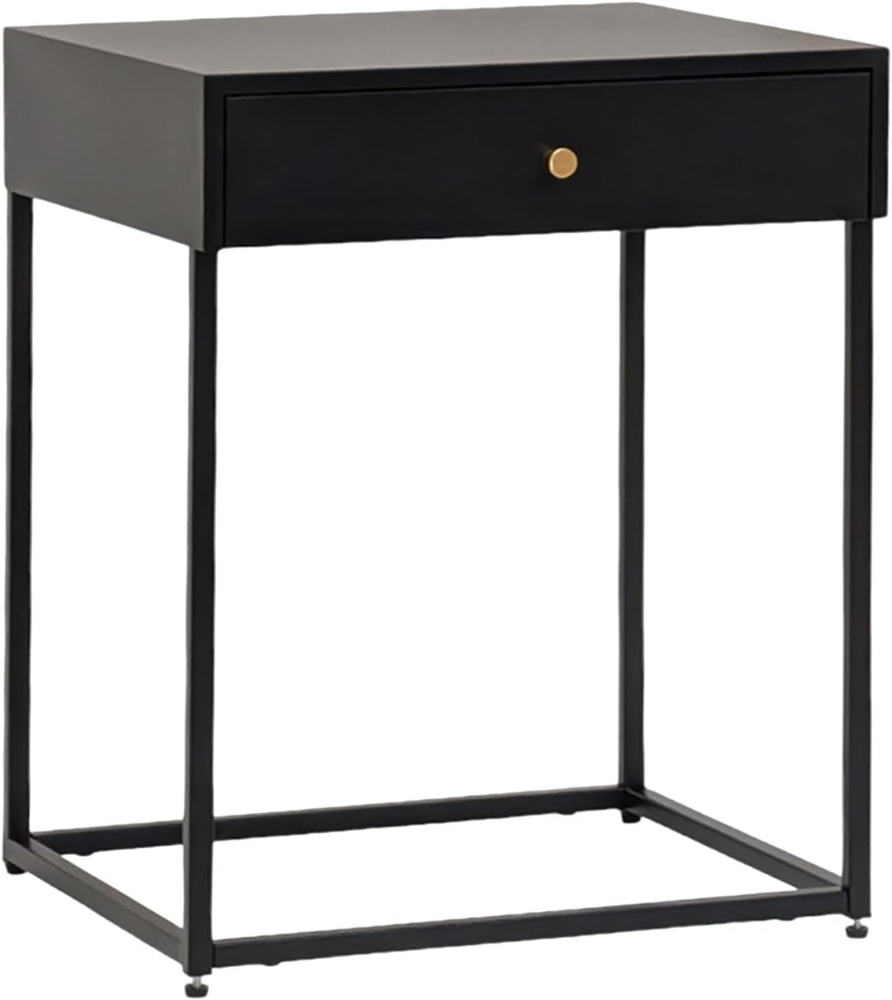 osoltus Cube Beistelltisch m. Schublade Industrie Design schwarz black Bild 1