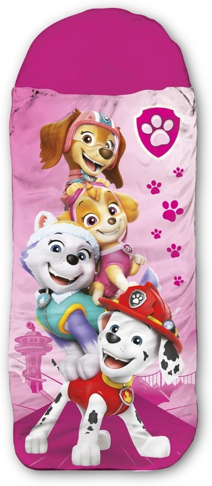 BERONAGE Kinderschlafsack Paw Patrol Kinder-Schlafsack Pink (1 tlg), 140 cm + 30 cm (Kapuze) x 70 cm Bild 1