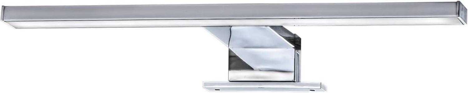 Briloner Leuchten LED Spiegelleuchte, Spiegellampe chrom, 500 Lumen, 4. 000 Kelvin, IP44, Metall, 5 W, 300x103x36mm (LxBxH), Länge: 30cm Bild 1