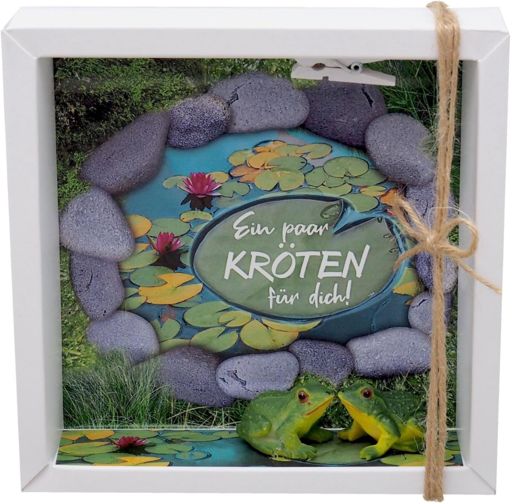 ZauberDeko Geschenkbox Geldgeschenk Verpackung "Ein paar Kröten für dich" Geld Geburtstag Bild 1
