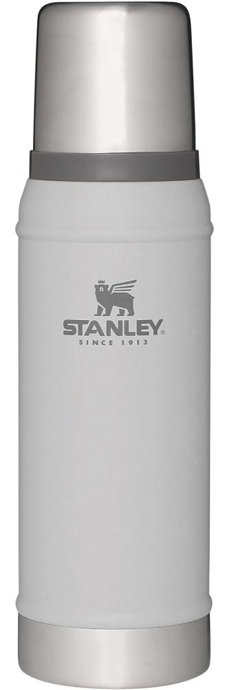 Stanley Classic Legendary Bottle Vakuumflasche aus Edelstahl mit Vakuumisolierung in der Farbe Ash 0,75l, Maße: 8,9cm x 8,9cm x 29,8cm, 668412 Bild 1