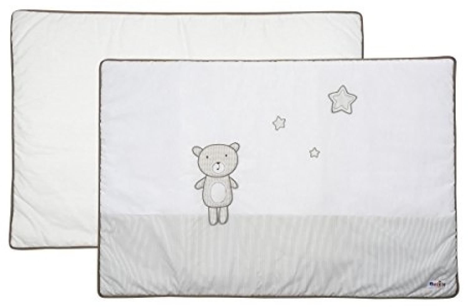 Belily 'Teddy Teds' kleine Krabbeldecke creme/weiß/grau Bild 1