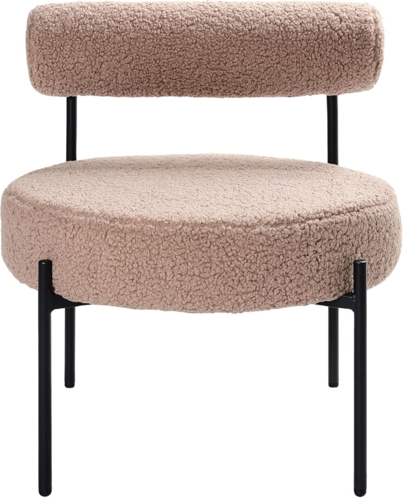 Sessel ALPHA Bouclé Taupe Bild 1
