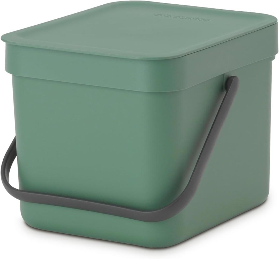 Brabantia 'Sort & Go' Abfallbehälter, Kunststoff, Fir Green, 6 Liter Bild 1