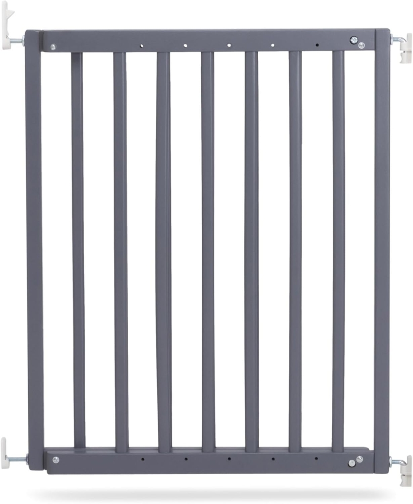 Safetots Treppenschutzgitter aus Holz, zum Anschrauben, 63,5 cm - 105,5 cm, Grau Bild 1