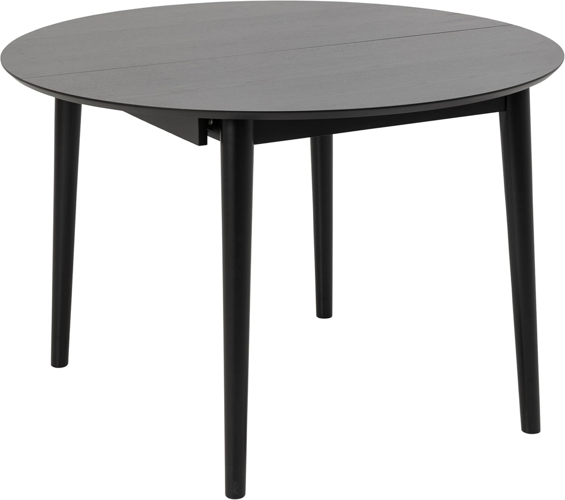 ACTONA GROUP Esstisch Montreux Tisch, Esszimmertisch, schwarz lackiertes Eichenfurnier, Schmetterlingsauszug, Blattablage Bild 1
