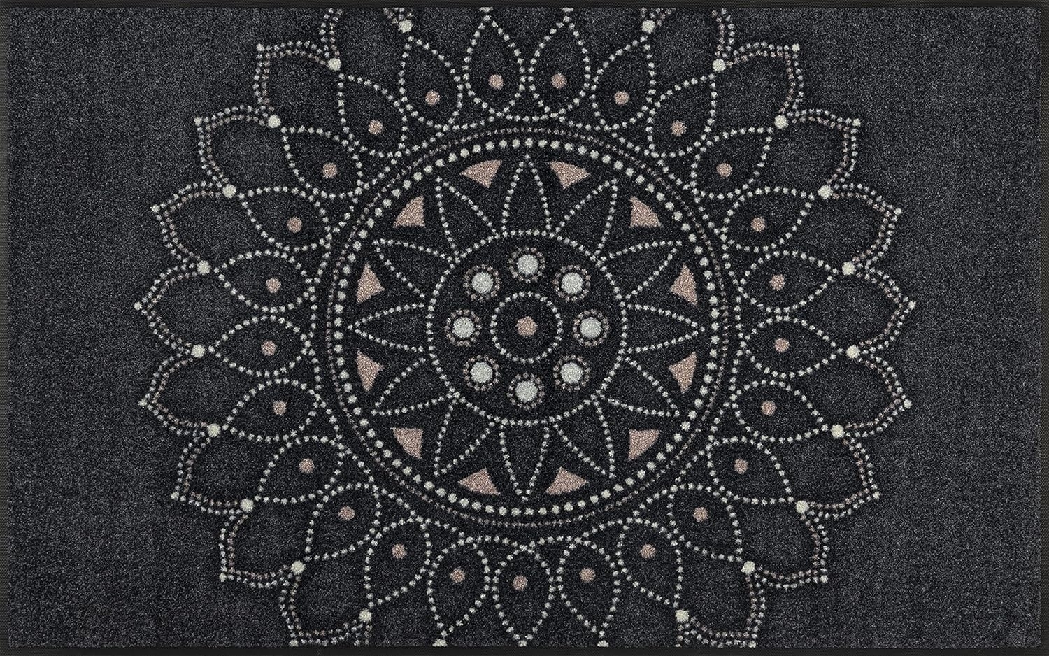 wash+dry by Kleen-Tex Teppich Purnima, rechteckig, Höhe: 7 mm, Mandala Motiv, rutschhemmend, In- und Outdoor geeignet, waschbar Bild 1