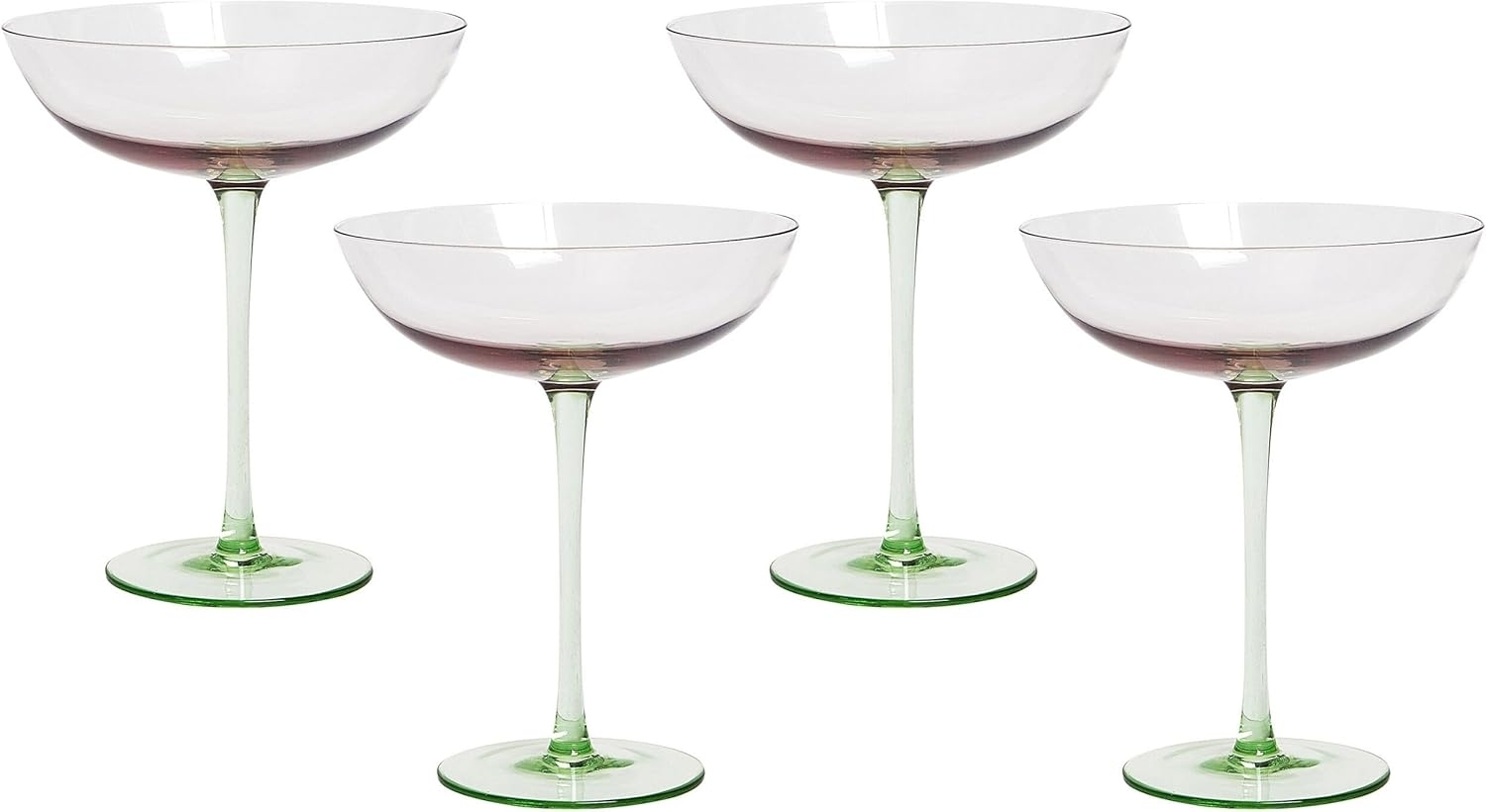 Martini Gläser im 4er Set DIOPSIDE 250 ml Rosa Bild 1