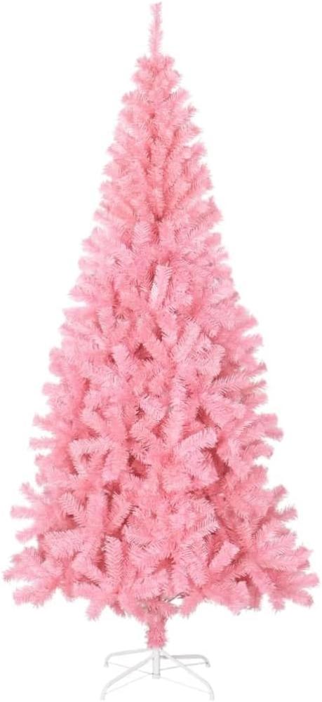 vidaXL Künstlicher Weihnachtsbaum mit Ständer Rosa 180 cm PVC 320998 Bild 1