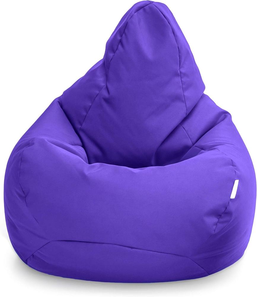 Loft 25 Sitzsack-Spielerstuhl | Sitz Sitzsack für den Innenbereich des Wohnzimmers im Freien | Wasserbeständig | Ergonomisches Design zur Körperunterstützung (Ultraviolett, Sitzsack) Bild 1